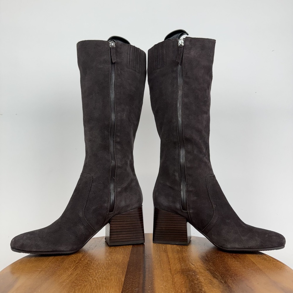 Womens Blondo Tessa Waterproof Brown Suede Tall Block Heel Boots Size 8.5 M EUC - Picture 6 of 9